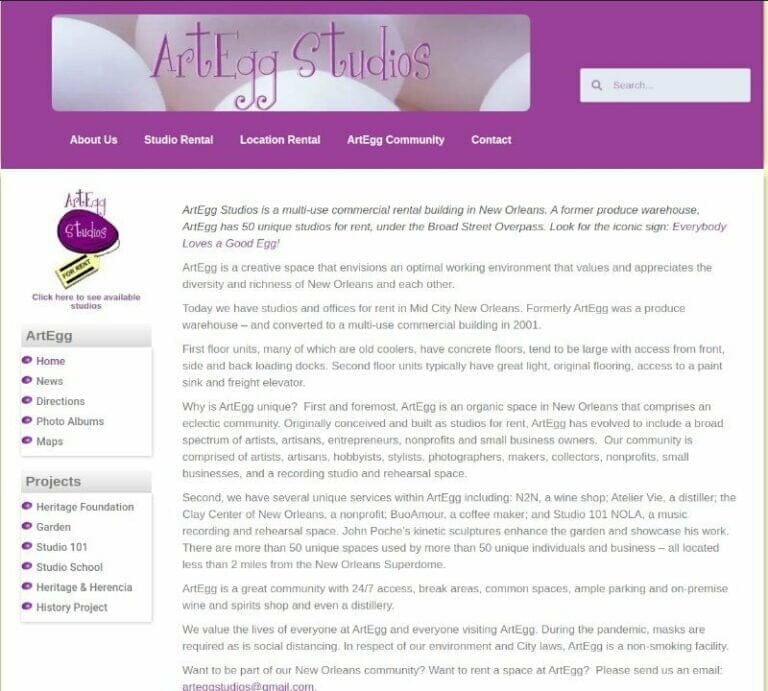 Art Egg Studios New Orleans