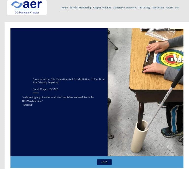 DCMDAER website screenshot