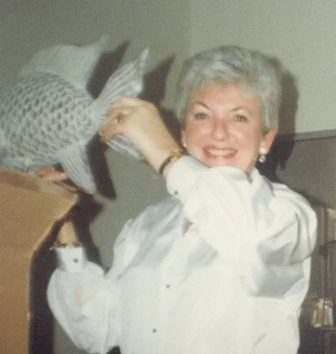 Petrena Lowthian, Geoffrey's mother and founder of Lowthian College, photographed in Minneapolis circa 1985.